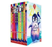 Zoe's Rescue Zoo, set di 10 libri con raccolta di 10 libri di Amelia Cobb (il pinguino perplesso, il cucciolo di leone solitario, il panda giocoso, il cucciolo di foca setoso, l'elefante desideroso,