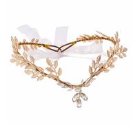 Zoestar Fascia per capelli con corona da elfo in oro fatta a mano, con strass, copricapo da fata del bosco rinascimentale, accessori per capelli da sposa nella foresta per donne (stile 1)