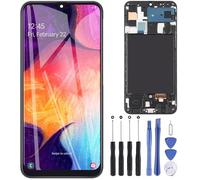 ZOETEC Schermo OLED di ricambio per Samsung Galaxy A50 SM-A505 da 6,4 pollici LCD Display Digitizer Assemblea completa con set di strumenti di riparazione telaio