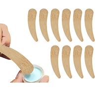 ZoeTekway 10 pezzi di bambù crema Spatola Cosmetic Spatula trucco Scooper riutilizzabile Cosmetic Spatola per maschera lavaggio Gel