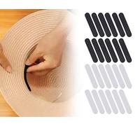ZoeTekway 24 Pezzi Cappello Dimensioni Riduttore Schiuma Autoadesiva Nastro di schiuma per fascia cappello all'interno per ridurre (Nero, Bianco)