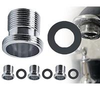 ZoeTekway 3 pezzi adattatore rubinetto per rubinetto filtro acqua, filetto maschio M18 a M22