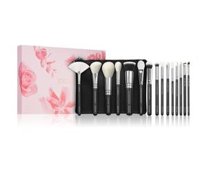 ZOEVA The Artists Brush Set Silver Set di pennelli con custodia 1 pz