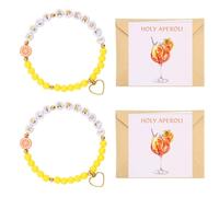 ZoeWei Aperol regalo per donne, 2 pezzi braccialetto Aperol e biglietti di compleanno con buste, decorazione per gli amanti degli aperoli, fidanzate, colleghi, famiglie