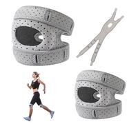 ZoeWei Wellness, ginocchiera stabilizzante, 2 pezzi, per atleti, per danza, saltare la corda, riduzione dello stress