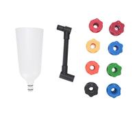 Zoeyilan 10 Pcs Engine Oil Funnel Set, Automotive Engine Oil Dispenserk, Nylon Steel Radiator Coolant Filling Spill-Proof Funnel Kit with 8 Adapters for Universal Vehicle