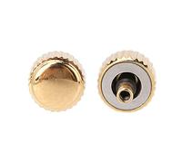 Zoeyilan 5pcs Watch Parts, Down Screw Copper Bronze Link Accessories Assortment Part Kit, Watch Crown Spare Parts Stainless Steel Watch Crown, for Watch Repairing (5mm)