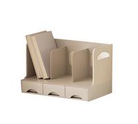 Zoeyilan Desktop Bookshelf, Desk Organizer Shelf, Desktop Bookshelf Storage Rack, Desktop Book Organizer with Drawer Pen Holder Insert for Office Study Room Women (Without Pen Holder Insert)