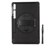 Zoeyilan Protective Case for Galaxy Tab S9 X810 S7 S7FE S8, Shockproof Rugged Cover, Protective Cover, with Kickstand Hand Strap Stylus Holder, Pink (Black)