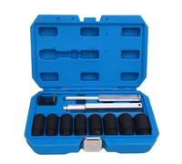 Zoeyilan Set di estrattore bullone, 18-25 mm, strumento di presa di rimozione del dado a traino, kit di rimozione della ruota della ruota dell'impatto 1/2 pollici per rimuovere bulloni