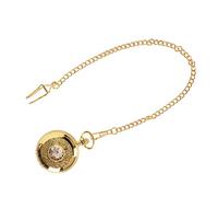 Zoeyilan Vintage Pocket Watch, Gold Men Pocket Watch, Arabic Numeral Digital Scale Men Quartz Pocket Watch, with Chain Christmas Graduation Birthday Gifts Fathers Day