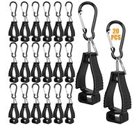 ZOFUN 20 supporti per guanti, supporto per guanti, clip per guanti, guanti da lavoro, clip di sicurezza, per maschere e occhiali appendiabiti (nero)