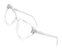 ZogCowy - Lenti di blocco della luce blu, TR90 con cornice per occhio di gatto per computer con protezione anti-affaticamento degli occhi e antiriflesso UV, Trasparente, 52