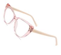 ZogCowy - Lenti di blocco della luce blu, TR90 con cornice per occhio di gatto per computer con protezione anti-affaticamento degli occhi e antiriflesso UV, Rosa, 52
