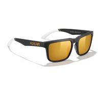 ZogCowy Occhiali da sole polarizzati per uomo e donna, taglia XXL, per sport, ciclismo, guida, pesca, protezione UV400, nero/oro, 154