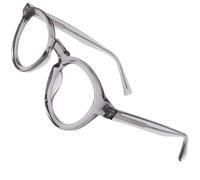 ZogCowy - Occhiali di blocco della luce blu, retrò TR90 con cornice rotonda per occhiali anti-affaticamento degli occhi, Gery, 52