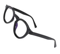 ZogCowy - Occhiali di blocco della luce blu, retrò TR90 con cornice rotonda per occhiali anti-affaticamento degli occhi, Nero -, 52
