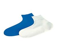 Zoggs 300738, Calzini di Nuoto Unisex Bambini, Colori assortiti (Blu/Bianco), Large