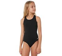 Zoggs Cottesloe Sportsback Girls Swimming Costume, Girls Swimsuit, Black, 8-9