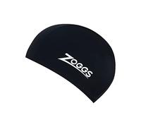 Zoggs Berretto Elasticizzato, Cuffia da Nuoto Unisex, Nero, Taglia Unica