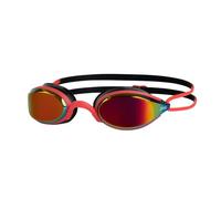 Occhialini Zoggs Fusion Air Titanium rosso nero con lenti a specchio arancio