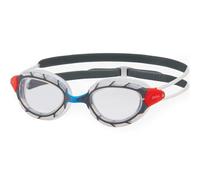 Zoggs Gafas de Natación Predator Polarized Blanco Talla única, Occhialini Nuoto Unisex-Adulto, Blu/Bianco/Fumo Polarizzato, Regular Fit