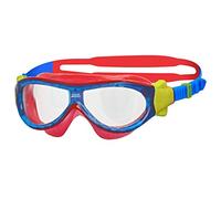 Zoggs Occhiali da Nuoto, Phantom Kids Mask Unisex Bambino, Blu/Rosso/Clear, 0-6 Anni