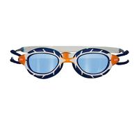 Occhialini Zoggs Predator bianco arancione blu con lenti polarizzate blu - S