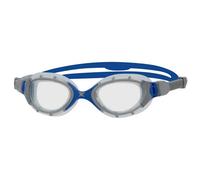 Occhialini Zoggs Predator Flex Regular Fit grigio blu con lenti trasparenti bianco