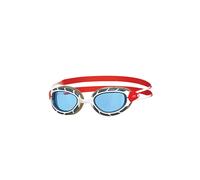 Zoggs Predator Occhialini da Nuoto Unisex Adulto, Bianco/Rosso/Tinta, Small