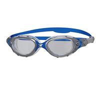 Zoggs Original Predator Flex Polarized Goggle, Goggles-Clear/Blue/Silver Unisex Adulto, Lente Trasparente/Argento/Blu, One Size
