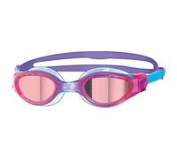 Zoggs Phantom Elite - Occhialini da Nuoto Unisex, Occhialini da Nuoto, Rosa/Viola/Specchio, 6-14 Anni