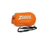 Zoggs Piscina da Traino, Boa Ben visibile con Camera a Sacco a Secco, Boa di Sicurezza per nuotatori Acquatici, triatleti, Snorkeling, Allenamento di Nuoto Sicuro, Arancione