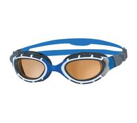 Occhialini Zoggs Predator Flex Polarized Ultra blu bianco con lenti polarizzate arancio - S