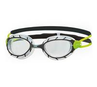 Zoggs Predator Occhialini da Nuoto Unisex Adulto, Nero/Lime/Trasparente, Regular