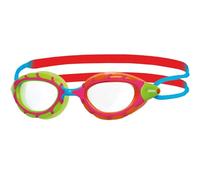 Zoggs Predator - Occhialini da Nuoto Unisex, Occhialini da Nuoto, Verde/Arancione/Rosso/Blu/Trasparente, 6-14 Anni