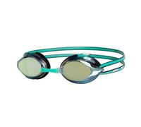 Zoggs Racer Titanium, Swimming Goggles Unisex-Adult, Green/Black/Mirrored Gold