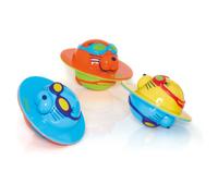Zoggs, Seal Flips Unisex-Baby Giocattolo, Multicolore, 4+ Mesi, Pacco da 3