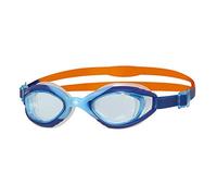 Zoggs Sonic Air Junior - Occhialini da Nuoto Unisex con Protezione UV e Anti-Appannamento, Occhialini da Nuoto, Blue/Navy/Orange, 6-14 Anni