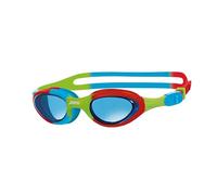 Zoggs Super Seal Junior, Occhialini da Nuoto Unisex Kids, Rosso/Blu Verde/Tinta, 6-14 Anni