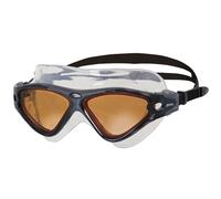 Zoggs Tri-Vision Mask, Occhialini da Nuoto Unisex-Adulto, Nero, Taglia Unica