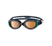 Occhialini Zoggs Predator Flex Polarized Ultra Regular Fit grigio scuro verde con lenti polarizzate marrone