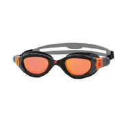 Occhialini Zoggs Predator Flex Titanium arancio nero con lenti a specchio arancio - M