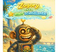 Zogory et la mer scintillante: Une douce aventure d’été sur une plage spatiale magique