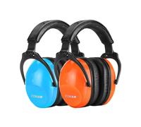 Zohan 030 Kids Eare Protection for Noise 2 Pack Kids Annullatura di cuffie per l'autismo Teen no metal 26db (blu+arancione)