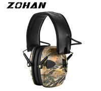ZOHAN Paraorecchie tattico antirumore per cuffie da tiro da caccia Riduzione del rumore Protezione uditiva elettronica Protezione uditiva