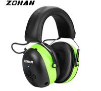 ZOHAN Protezione dell'udito Cuffie Bluetooth Cuffie antirumore 5.0 Cuffie Riduzione del rumore di sicurezza 25dB Protezione NRR per la falciatura della musica