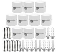 ZOHAR 10 Pezzi Decentratore da Soffitto per Cavi Elettrici, Decentratore a Soffitto, Decentratore Lampadario, Gancio da Soffitto o Parete, Decentratore Cavo Elettrico, Fermacavo Bianco