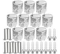 ZOHAR 10 pz Decentratore da Soffitto per Cavi Elettrici, [TRASPARENTE, ABS] Decentratore a Soffitto, Decentratore Lampadario, Gancio da Soffitto o Parete, Decentratore Cavo Elettrico, Fermacavo