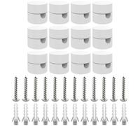 ZOHAR 12 pz Decentratore da Soffitto per Cavi Elettrici, [BIANCO, plastica ABS] Decentratore a Soffitto, Decentratore Lampadario, Gancio da Soffitto o Parete, Decentratore Cavo Elettrico, Fermacavo